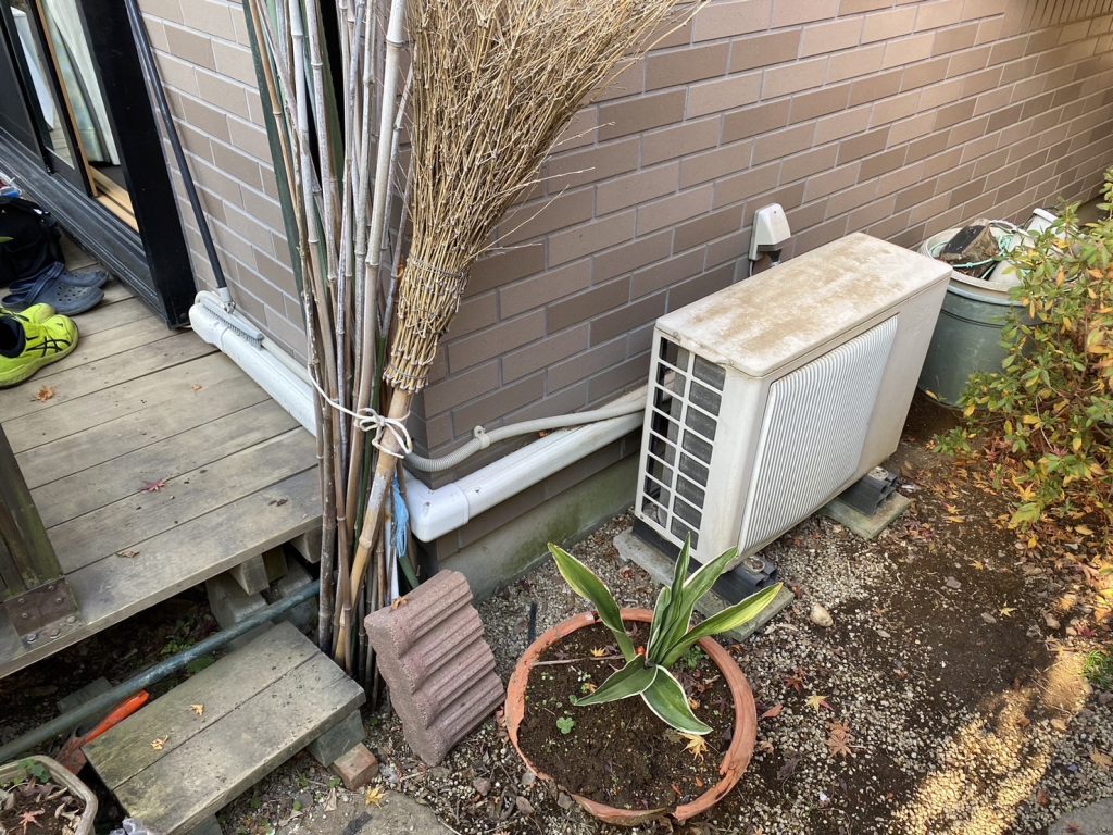 我孫子市のお客様　エアコン交換工事